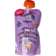 Foto van Ella's Kitchen Sweet potato pumpkin apple blueberrry 4+ maanden