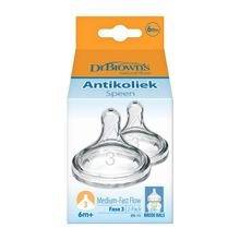 Foto van Dr Brown's Options+ speen fase 3 brede halsfles