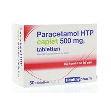 Foto van Healthypharm Paracetamol caplet 500