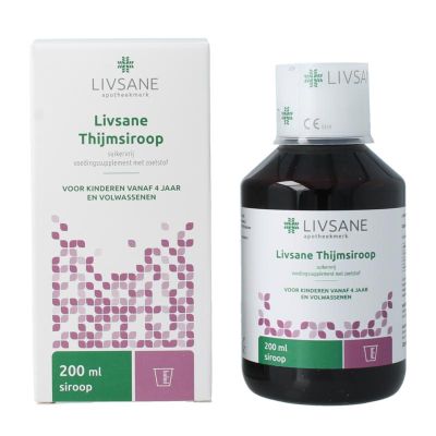Livsane Thijmsiroop suikervrij 200 Milliliter - Fytotherapie