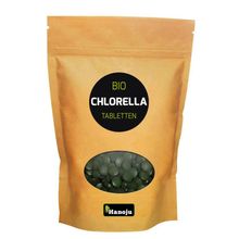 Foto van Hanoju Bio chlorella 400 mg papier zak