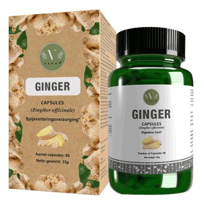 Vanan Ginger capsules 60 capsules - Overige vitaminen/mineralen