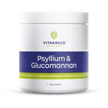 Vitakruid Psyllium & glucomannan Foto van Vitakruid Psyllium & glucomannan