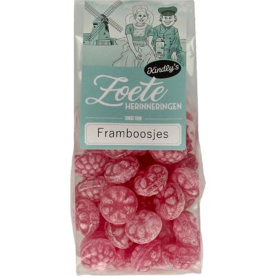 Framboosjes zoete herinneringen Framboosjes zoete herinneringen 180 gram - Snoep en chocola