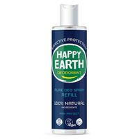 Happy Earth Pure deodorant spray men protect refill