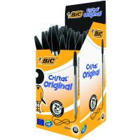 BIC Cristal pennen zwart doos