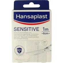 Hansaplast Sensitive 1m x 6cm Foto van Hansaplast Sensitive 1m x 6cm