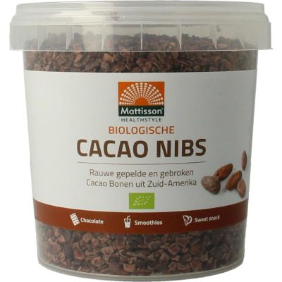 Mattisson Bio cacao nibs raw 400 gram - Overig reform/levensmiddelen