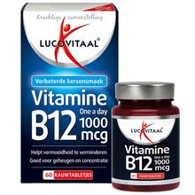 Lucovitaal Vitamine B12 1000 mcg Foto van Lucovitaal Vitamine B12 1000 mcg
