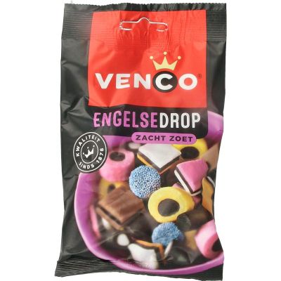 Venco engelse drop 100 gram - Snoep en chocola