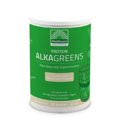 Foto van Mattisson Protein AlkaGreens poeder