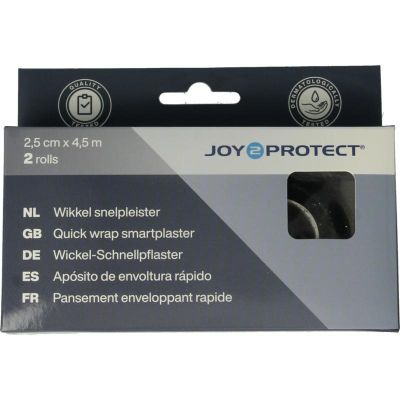 Joy2Protect Snelpleisters zwart 2,5 cm x 4,5