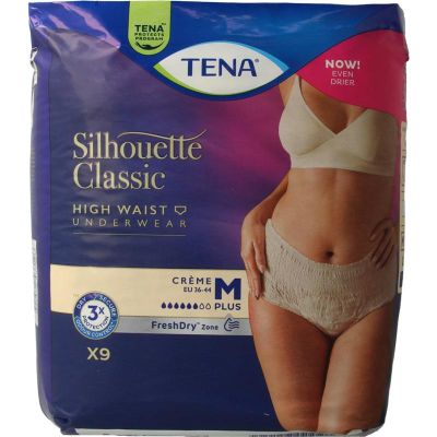 Tena Silhouet classic+ high waist creme M 9 stuks - Algemeen