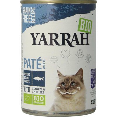 Yarrah Kat pate met vis 400 gram - Dierenvoeding