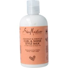 Foto van Shea Moisture Curl & shine style milk coconut & hibiscus