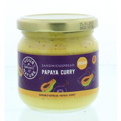 Your Organic Nat Sandwichspread papaya-curry