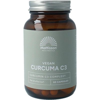 Foto van Mattisson Curcumin C3 bioperine 500mg vegan
