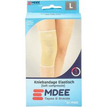 Foto van Emdee Elastic support knie maat L huidskleur
