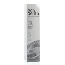 Foto van Ecodenta Tandpasta extra triple effect witte klei