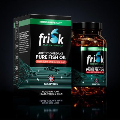 Foto van Frisk Omega 3 pure fish oil
