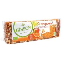 Foto van Bisson Orangemiel honingkoek met sinaasappel voorgesneden