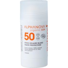 Foto van Alphanova Sun Sun stick SPF50+ blanc bio