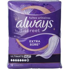 Foto van Always Discreet maandverband ultimate night