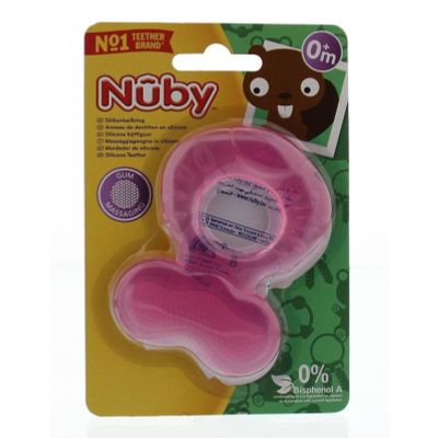 Foto van Nuby Siliconen bijtring vis 0 maanden