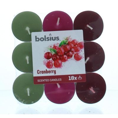 Bolsius Geurtheelicht multi colour brick 18 cranberry