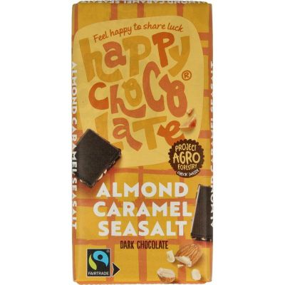 Happy Chocolate puur amandel karamel zeezout