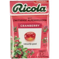 Ricola Cranberry suikervrij doosje