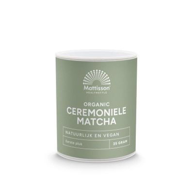 Mattisson organic ceremoni matcha po bio Mattisson organic ceremoni matcha po bio 35 gram - Overige producten