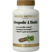 Foto van Golden Naturals Ashwagandha & Rhodiola Complex