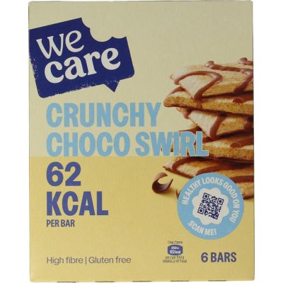Wecare Bars cruchy choco swirl 78 gram - Gezonde tussendoortjes