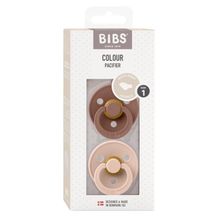 Foto van Bibs Fopspeen orthodontisch maat 1 blush/woodstock