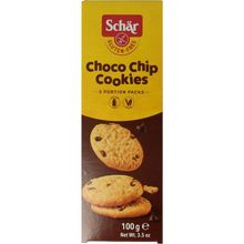 Foto van Dr Schar Choco chip cookies