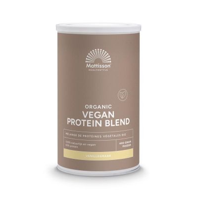 Mattisson Organic vegan protein blend vanilla 400 gram - Overig sport