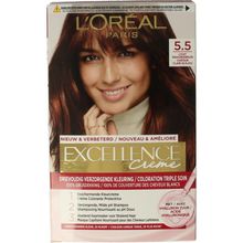 Foto van Loreal Excellence 5.5 licht mahoniebruin