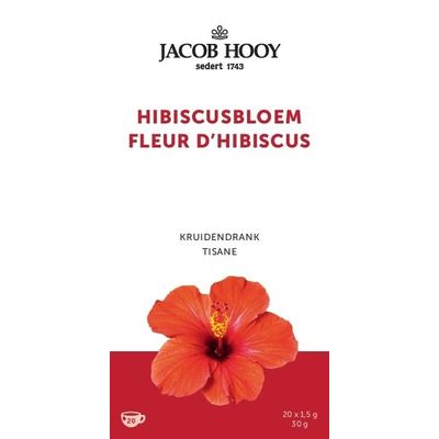 Jacob Hooy Kruidendrank hibiscus 20 zakjes - Kruiden