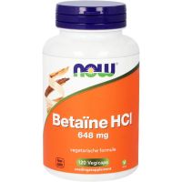 NOW Betaine HCL 648 mg