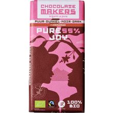 Foto van Chocolatemakers Pure joy 55% puur met kaneel bio
