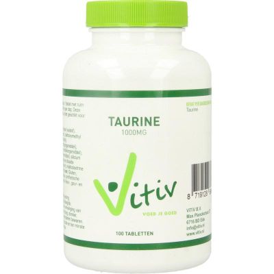 Vitiv Taurine 1000mg 100 tabletten - Aminozuren