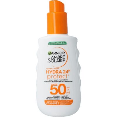 Ambre Solaire Hydraterende melk protect SPF50+ spray Ambre Solaire Hydraterende melk protect SPF50+ spray 150 Milliliter - In de zon