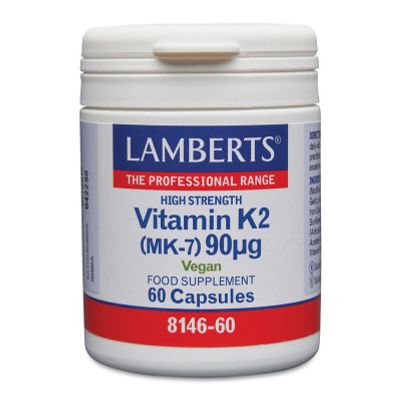 Lamberts Vitamine K2 90 mcg 60 capsules - Vitamine enkel