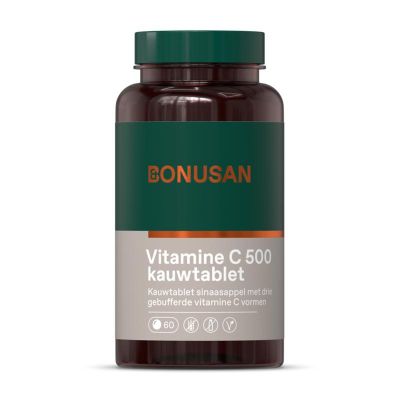 Bonusan Vitamine C500 mg Bonusan Vitamine C500 mg 60 kauwtabletten - Vitamine enkel