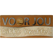 Foto van Wensreep melkchocolade voor jou! knuffel