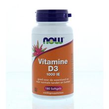 Foto van NOW Vitamine D3 1000IE