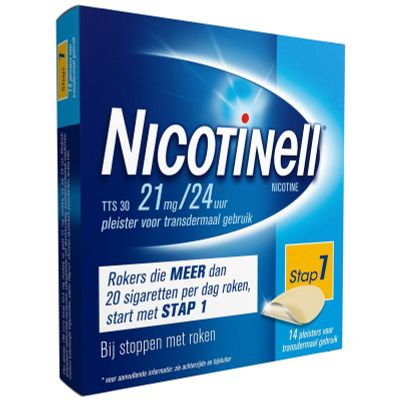 Nicotinell TTS30 21 mg 14 stuks - Stoppen met roken