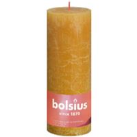 Bolsius Rustiek stompkaars shine 190/68 honeycomb yellow