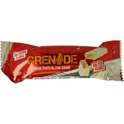 Grenade High protein bar white chocolate salted peanut